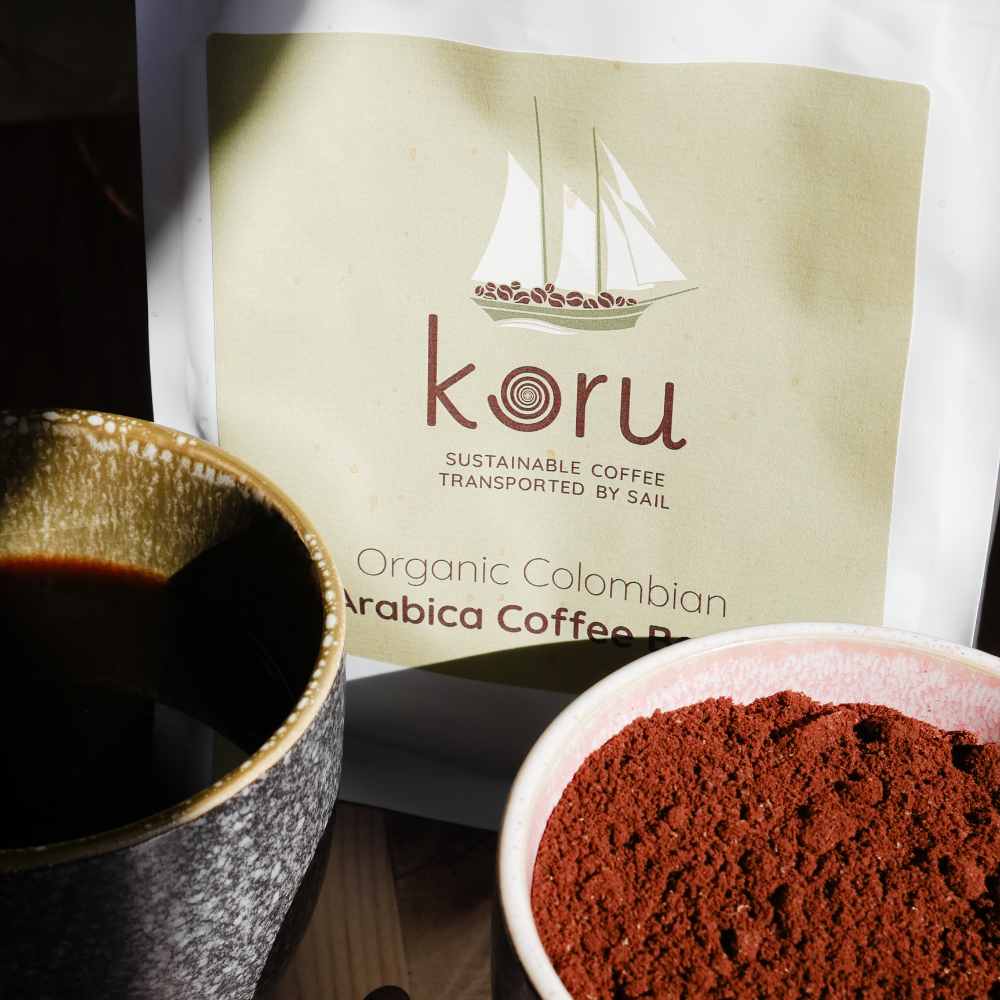 Ground Columbian Organic Roasted Coffee